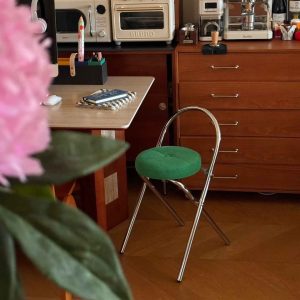 Alternative view of Miro Steel Corduroy Bar Stool