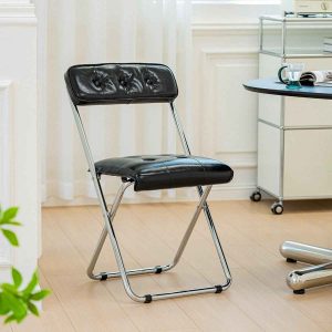 Alternative view of Voss Steel Leather Bar Stool